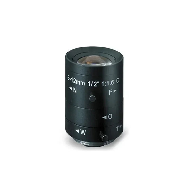 3.0MP Distortionless Manual Zoom Lenses Focal Length 6~12mm HD 1/2" Industrial Camera Lens CCD Vision Lens C Interface