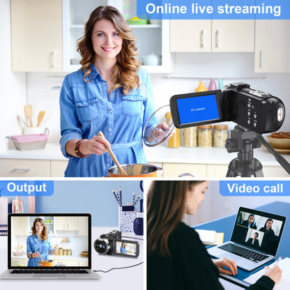 4K Digital Video 18X Digital Zoom 42MP 2 in1 Photo Video Camcorder 3.0 inch Rotatable Screen High Definition Camera DV Cameras