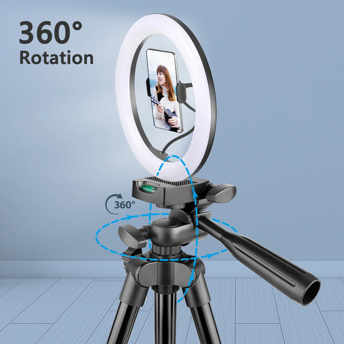 LED Ring Light Photography Light With Tripod Selfie Lamp For Phone Stand Holder Phone Lamp Ringlight For Studio Camera Lighting