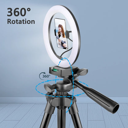 LED Ring Light Photography Light With Tripod Selfie Lamp For Phone Stand Holder Phone Lamp Ringlight For Studio Camera Lighting