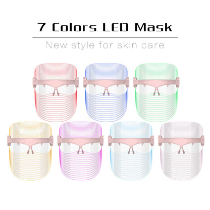 LED Facial Mask Device for Home Use with 7 Colors